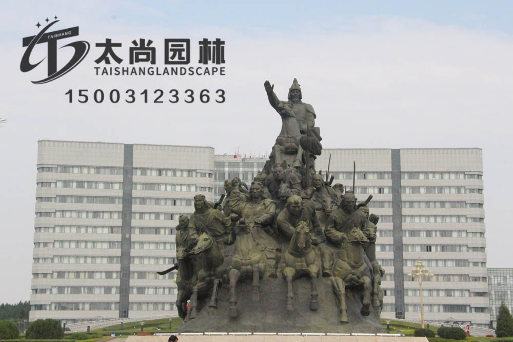 铸铜雕塑，尊龙凯时人生就是搏园林